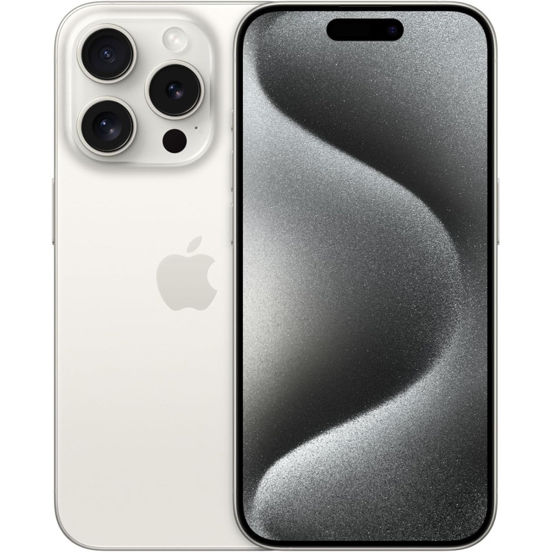 Apple iPhone 15 Pro 128GB Titanio Blanco EXCELENTE