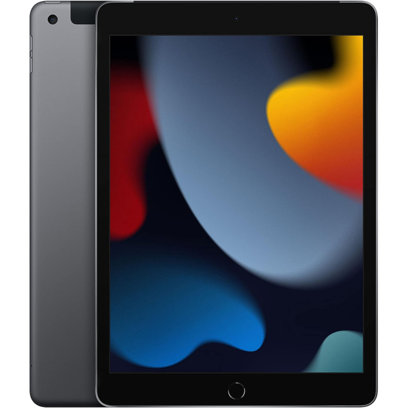 Apple iPad 10,2" (2021) 9ème génération 64 Go WiFi + 5G Gris sidéral EN BON ÉTAT