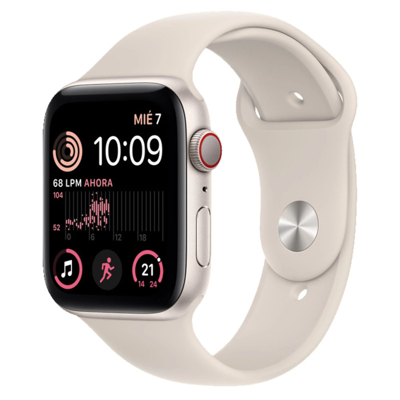 Apple Watch SE 2 2022 (GPS + Cellular) 44mm Aluminio Blanco Estrella EXCELENTE