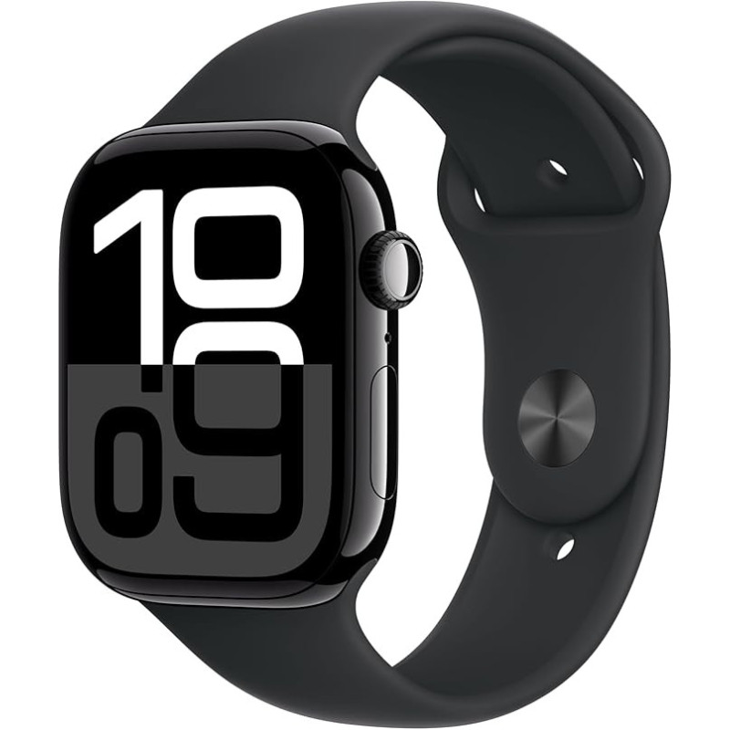 Apple Watch Series 10 46 mm tiefschwarzes Aluminium AUSGEZEICHNET