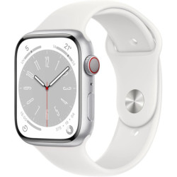 Apple Watch Series 8 (GPS + Cellular) 45mm Aluminium Argent BON ÉTAT