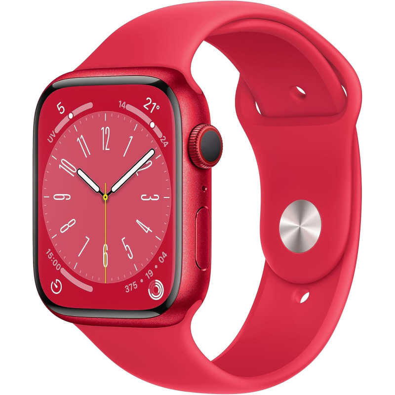 Apple Watch Series 8 45 mm Aluminium Rot AUSGEZEICHNET